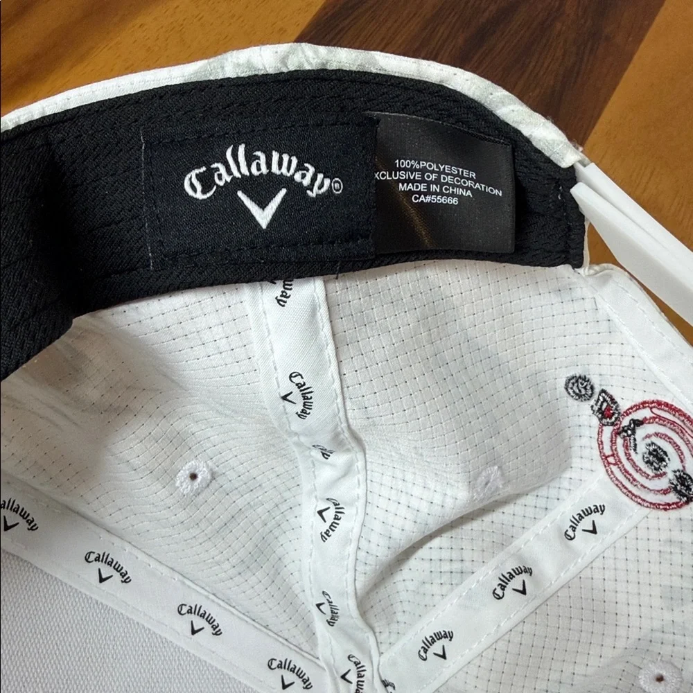 Rare! Callaway Rogue ST Limited Edition Maui Golf Hat White Gray Very Good Cond - Picture 7 of 11